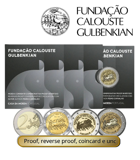 Portugal 2026 — Fundação Calouste Gulbenkian — moeda de 2€ Proof