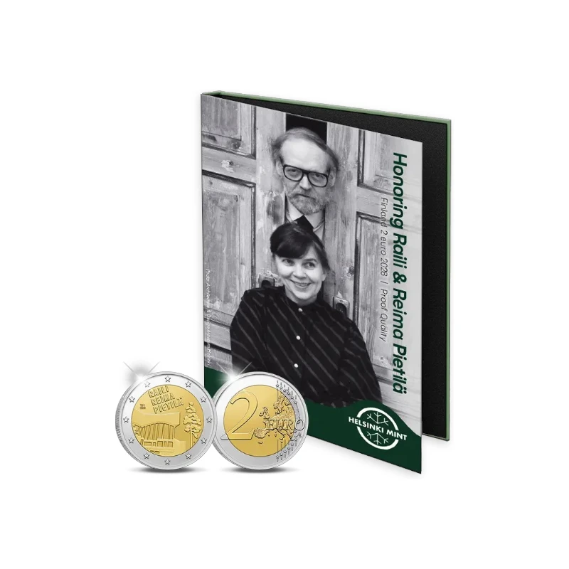 [PRE]Finlândia 2026 – Raili and Reima Pietila –  2€  Proof