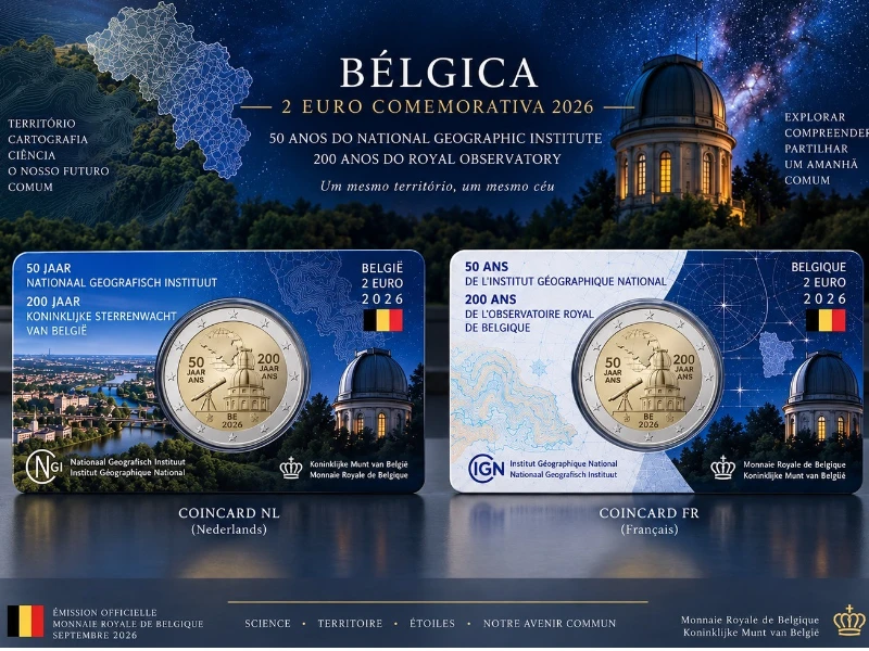 [PRE]Bélgica 2026 – IGN & Observatório Real – 2€ CC Pack