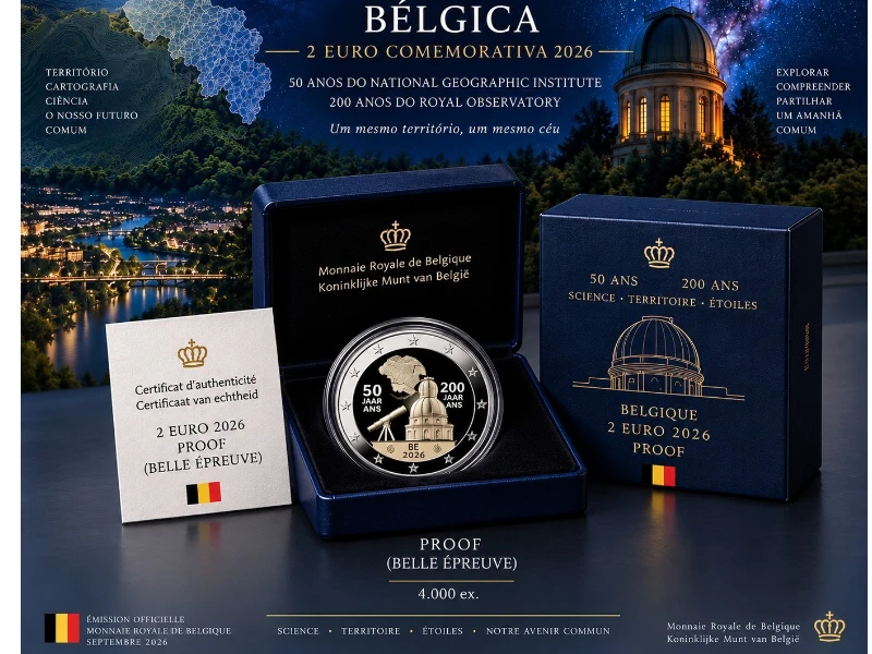 [PRE]Bélgica 2026 – IGN & Observatório Real – 2€ Proof