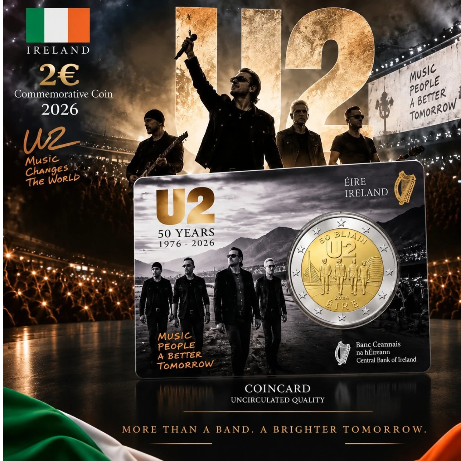 [PRE]Irlanda 2026 – U2 – 2€ CC 