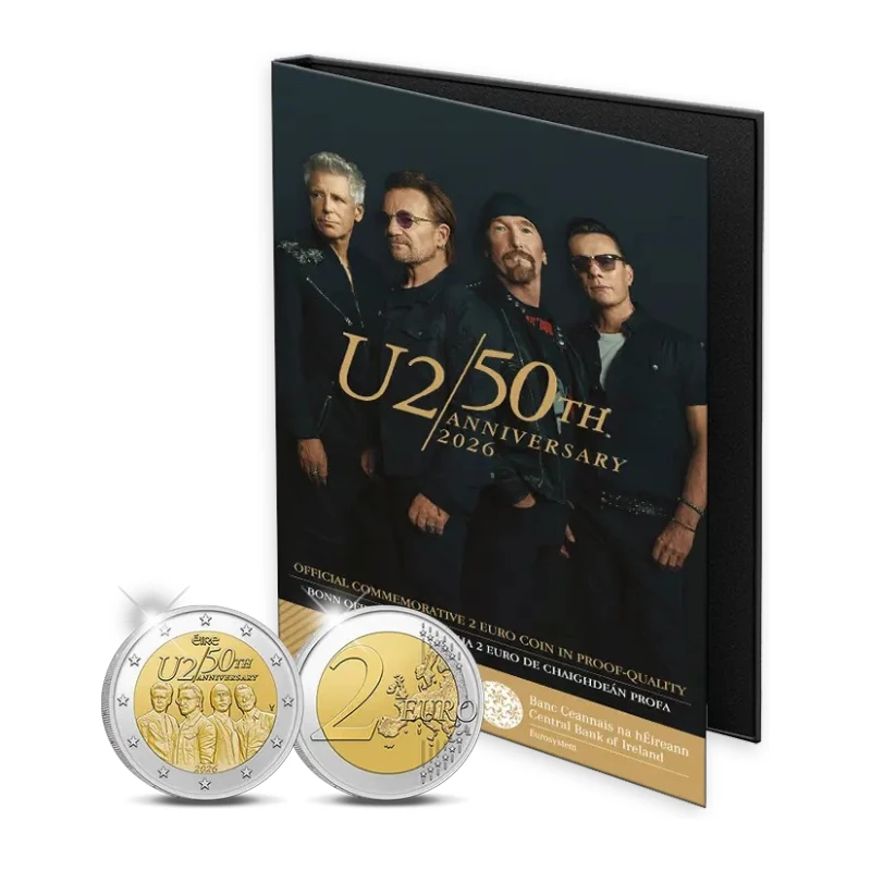 [PRE]Irlanda 2026 – U2 – 2€ Proof