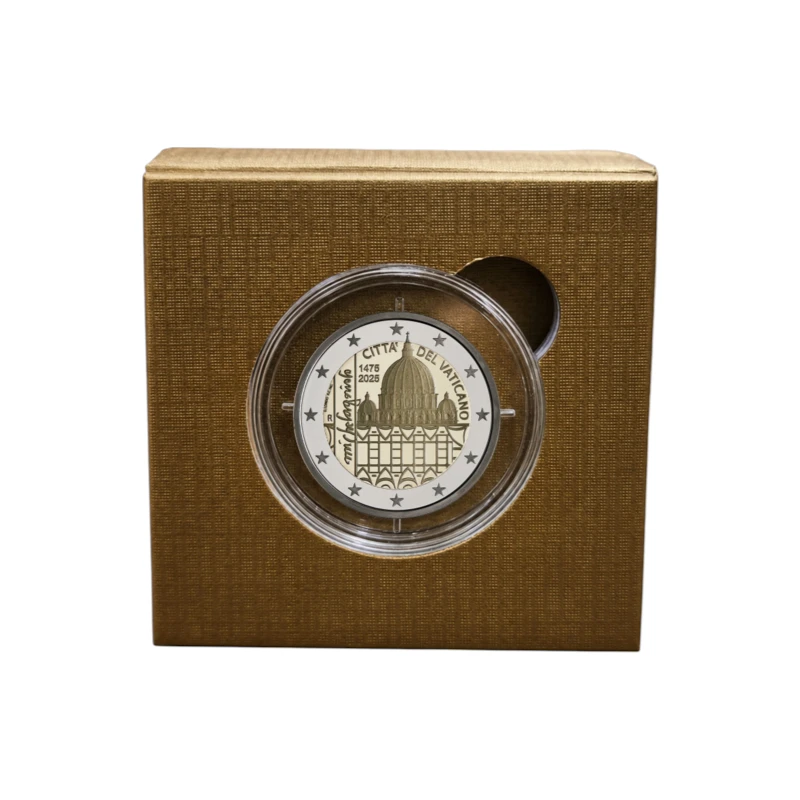 [PRE]Vaticano 2025 – Michelangelo– 2€ Proof