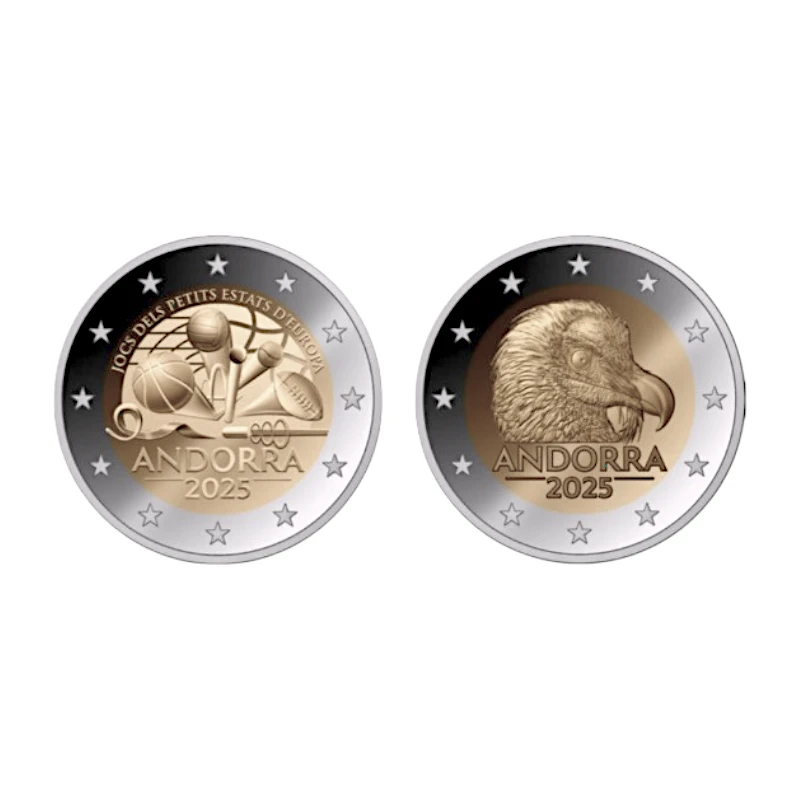Andorra 2025 – Pack 2€ Flor de Cunho (FDC)