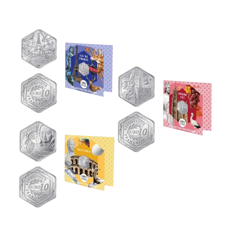 França 2026 – Pack Região: Ile de France • Occitania • Grand Est – 10€